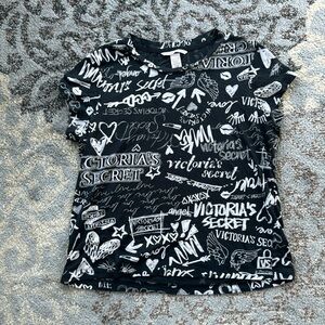 Victoria’s Secret Graffiti Dream Angels Tee Black Small